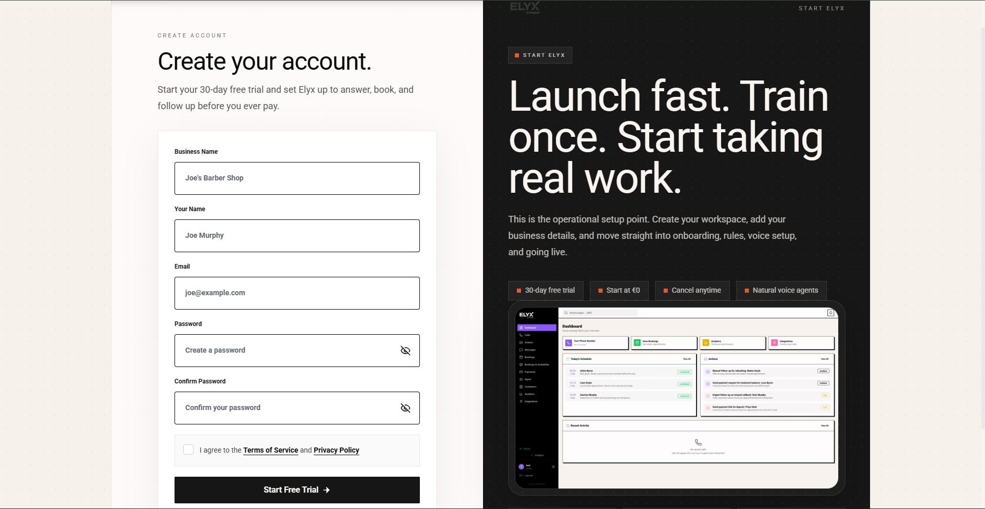 Create your Resk account